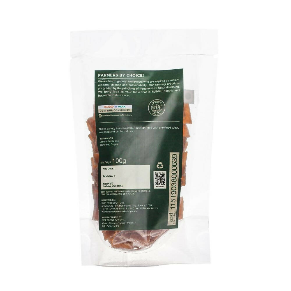 Two Brothers Organic Farms Lemon Slices Snack, Sundried - Swadesiicart