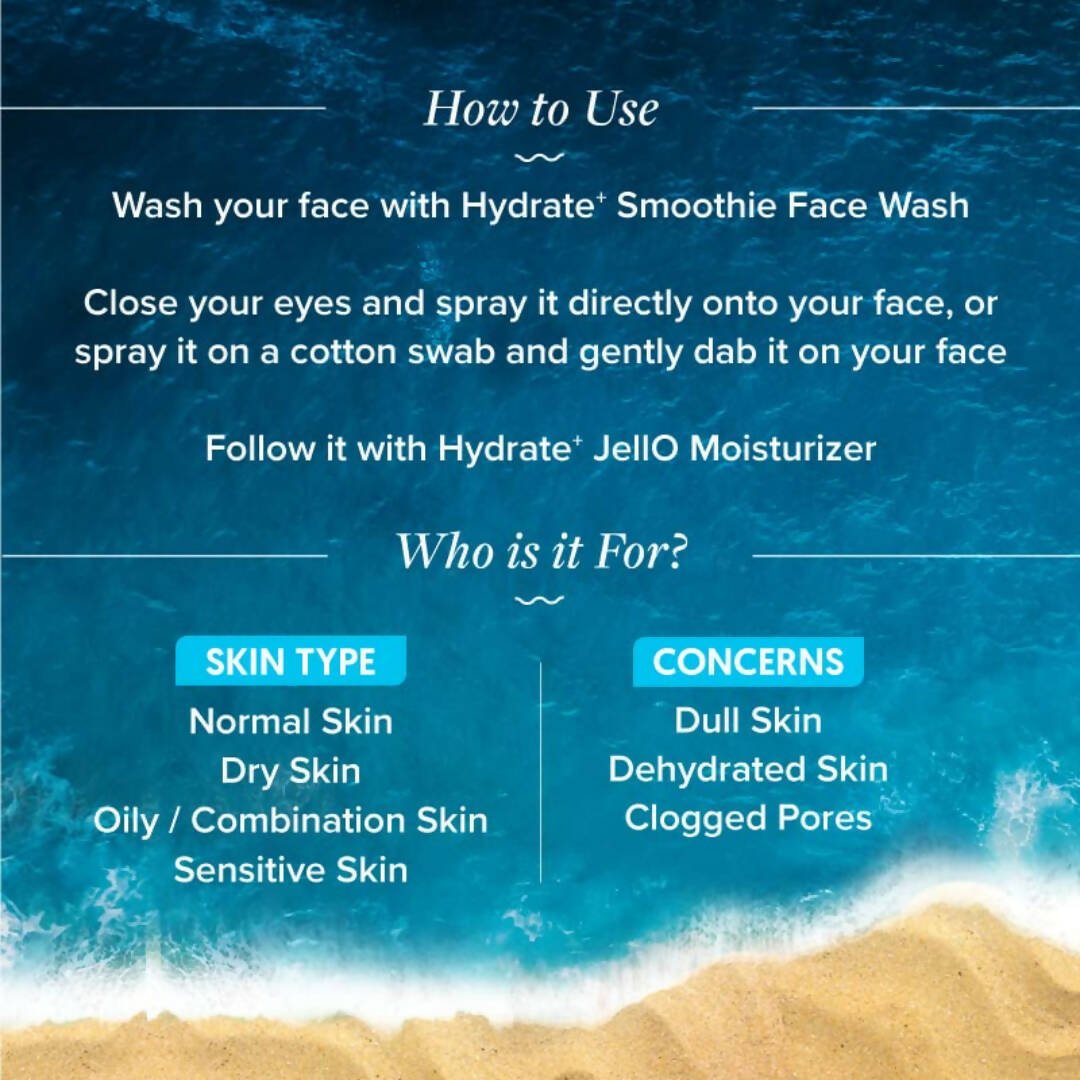 Aqualogica Hydrate+ Refresh Toning Mist - Limited Time Offer - Swadesiicart