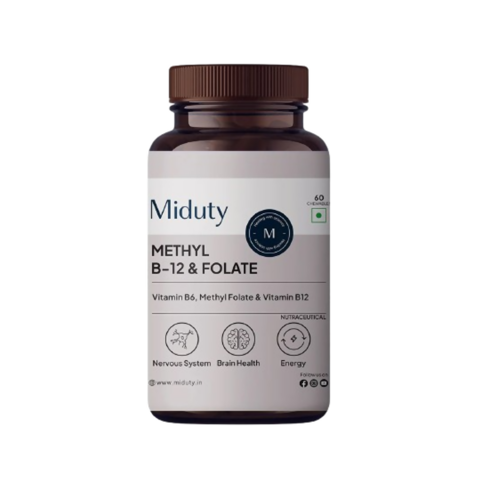 Miduty by Palak Notes Vitamin B12 - Methyl Folate Chewables - Swadesiicart