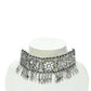 Mominos Fashion Johar Kamal Women Silver-Plated Brass Finish Mirror Work Choker | Swadesiicart