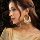 Ruby Raang Gold Polished Multi-Color Kundan Loops | Swadesiicart
