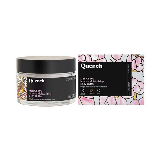 Quench Moisturizing Body Butter with Cherry Blossom Repairs Dry Damaged Skin | Swadesiicart