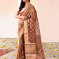 Joban Fashion Copper Pure Banarasi Tissue Saree | Swadesiicart