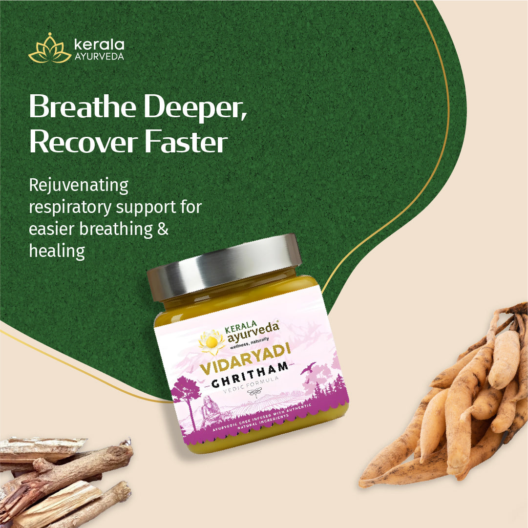 Vidaryadi Ghee (Ghritham) - Herb Infused Ghee for Comfortable Breathing