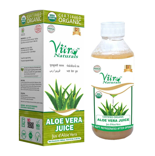 Vitro Naturals Certified Organic Aloe-vera juice | Swadesiicart