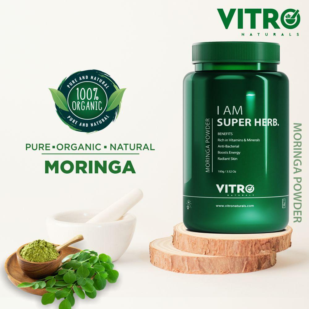 Vitro Naturals I Am Super Herb Moringa Powder | Swadesiicart