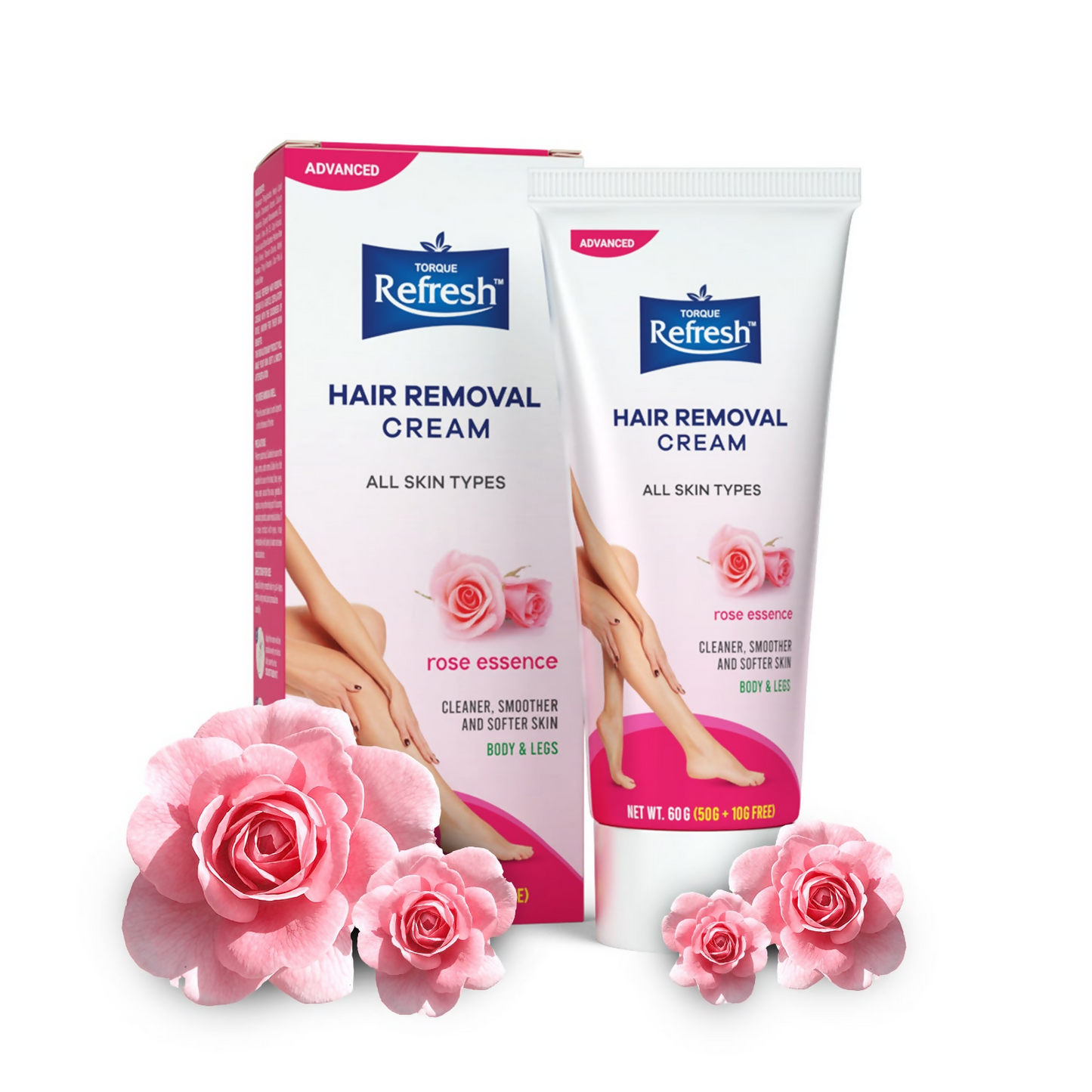 Torque's Refresh Hair Removal Cream With Rose Essence - Swadesiicart