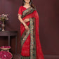 Ai Fashion Red Georgette Digital Print Party Wear Saree