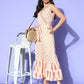 Ahalyaa Women's Traditional wear Jumpsuit - Beige | Swadesiicart