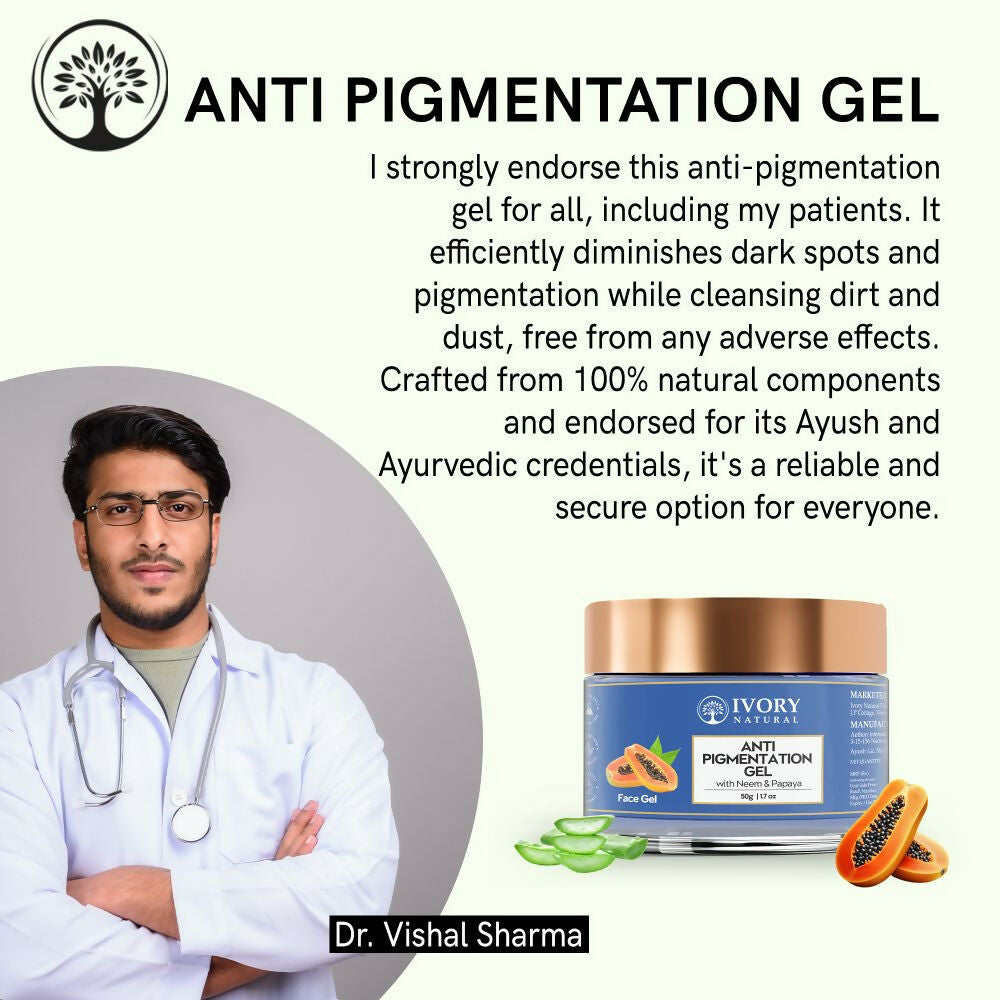 Ivory Natural Pigmentation Gel For Fade Dark Spots & Pigmentation | Swadesiicart