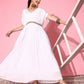 Ahalyaa Women's Traditional wear Ethnic Dress - White | Swadesiicart