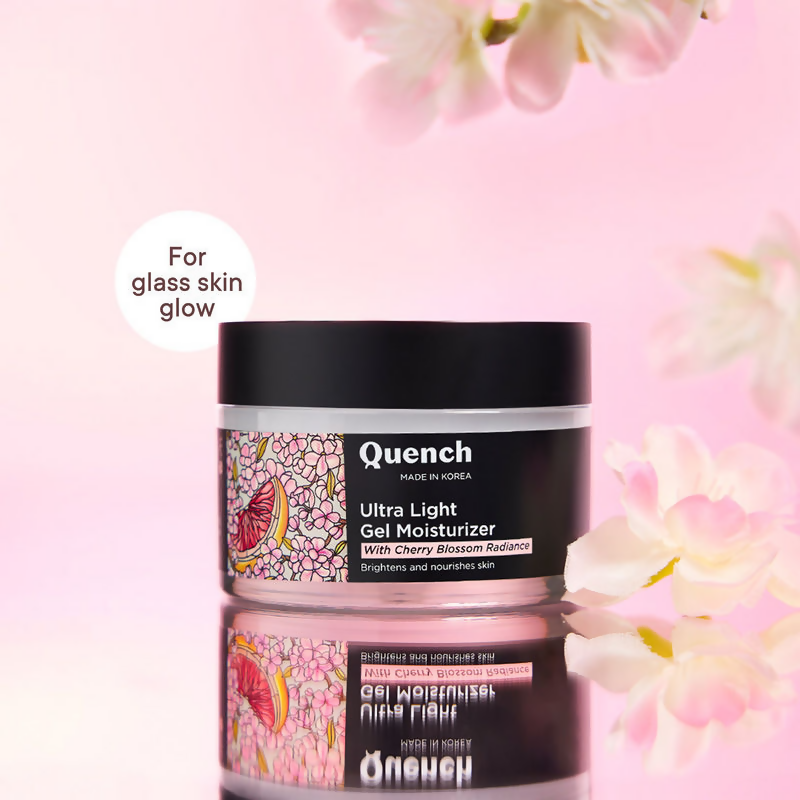 Quench Ultra Light Gel Moisturizer With 2% Niacinamide & Cherry Blossom For Intense Brightening | Swadesiicart
