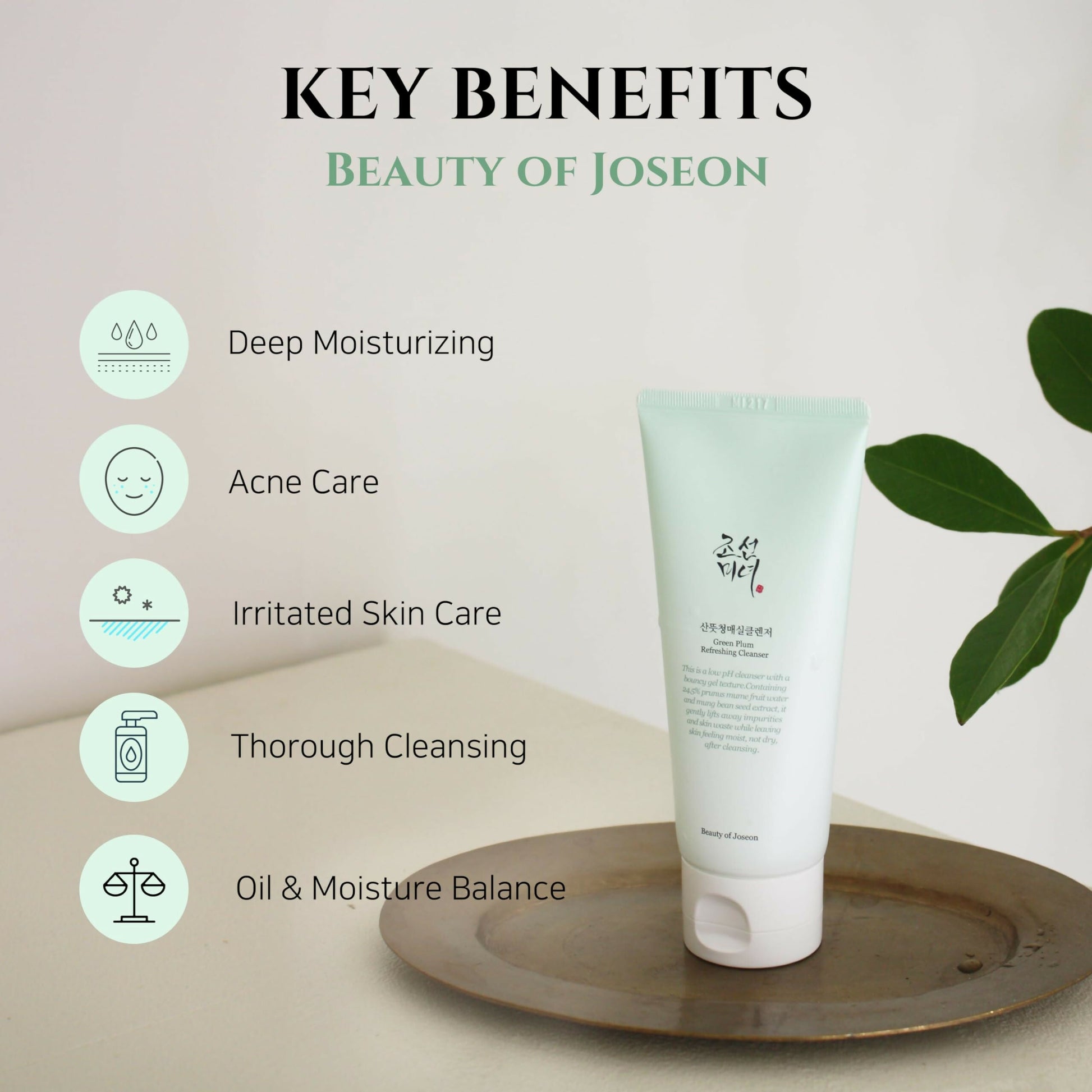 Beauty of Joseon Green Plum Refreshing Cleanser - Korean Skincare | Swadesiicart