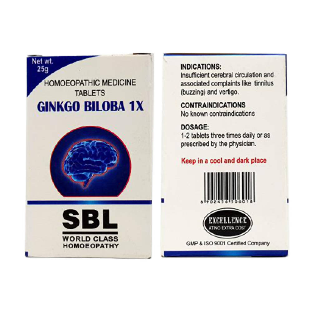 SBL Homeopathy Ginkgo Biloba Tablets - Swadesiicart