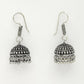 NVR Women's Silver-Toned Peacock Design Oxidized Necklace with Jhumka Earrings - Swadesiicart