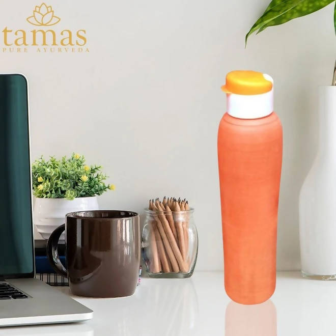 Tamas Handmade & Eco-Friendly Earthen Carry Water Bottle With Sipper Cap - Swadesiicart