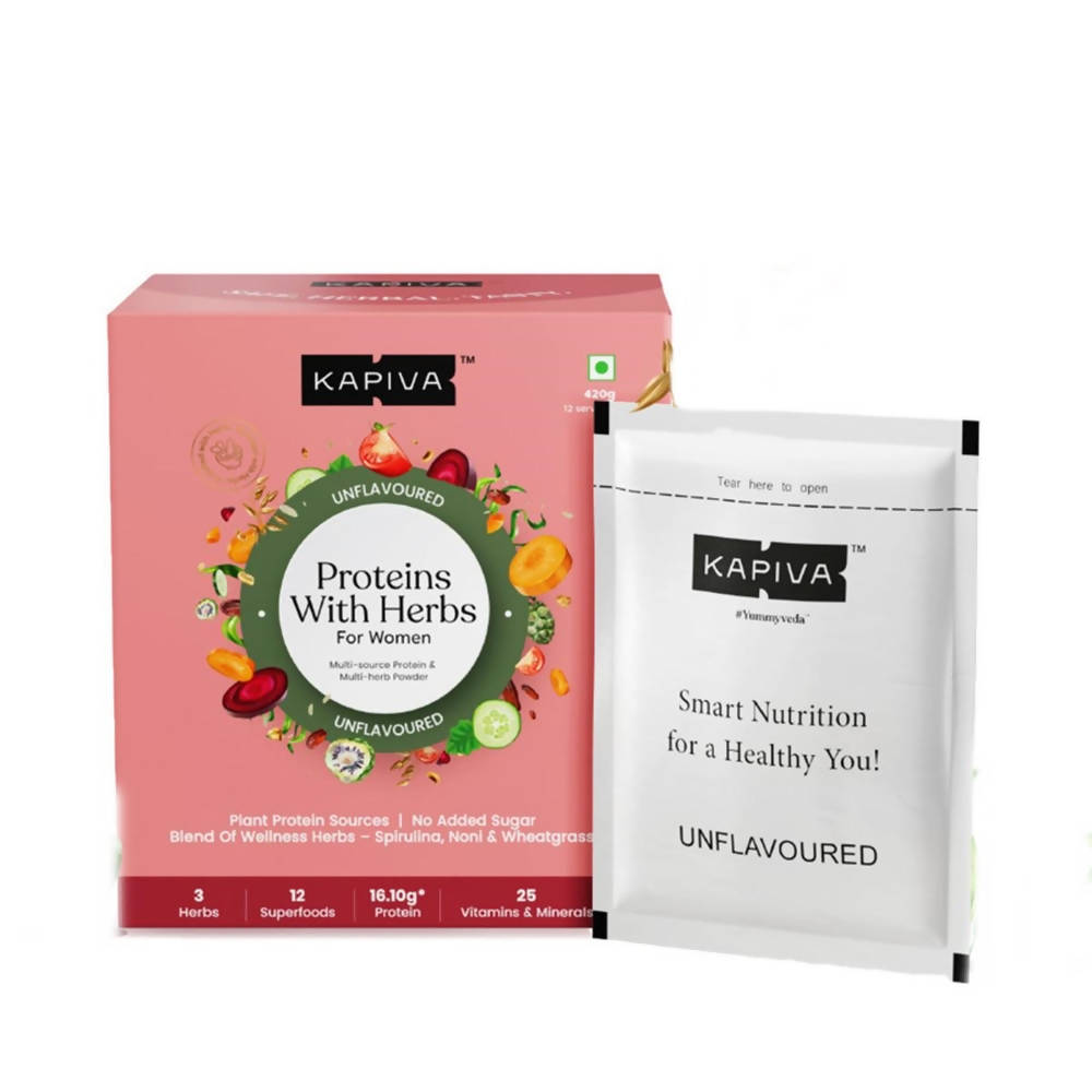 Kapiva Ayurveda Proteins with Herbs - Unflavoured | Swadesiicart