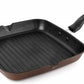 Cello Aluminium Non Stick Grill Pan Square Black - Swadesiicart