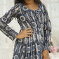 Aayaa Designer Printed Faux Georgette with Embroidery Zari Sequins-work Kids Gown