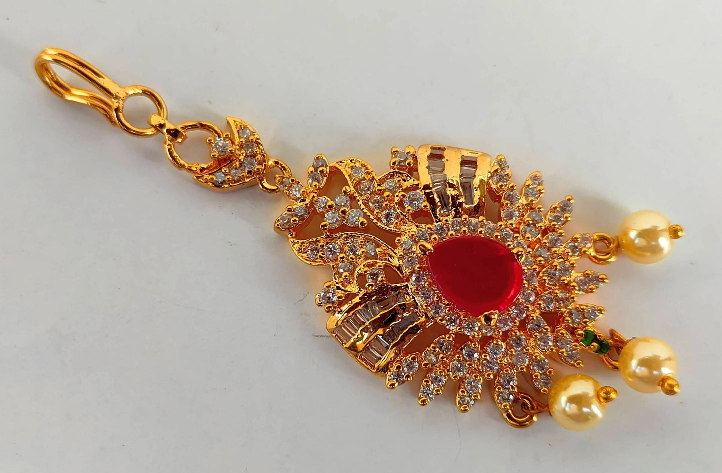 Short Length Bridal Maang Tikka | Swadesiicart
