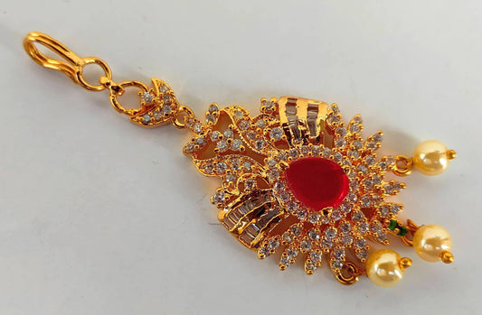 Short Length Bridal Maang Tikka | Swadesiicart