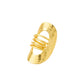 NVR Women's Western Gold-Polished Adjustable Finger Ring | Swadesiicart