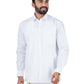 Ramraj Cotton Mens Royal Cotton Full Sleeve White Shirt | Swadesiicart
