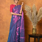 Very Much Indian Fusion Cotton Tissue Shimmer Saree - Dual Tone Purple | Swadesiicart