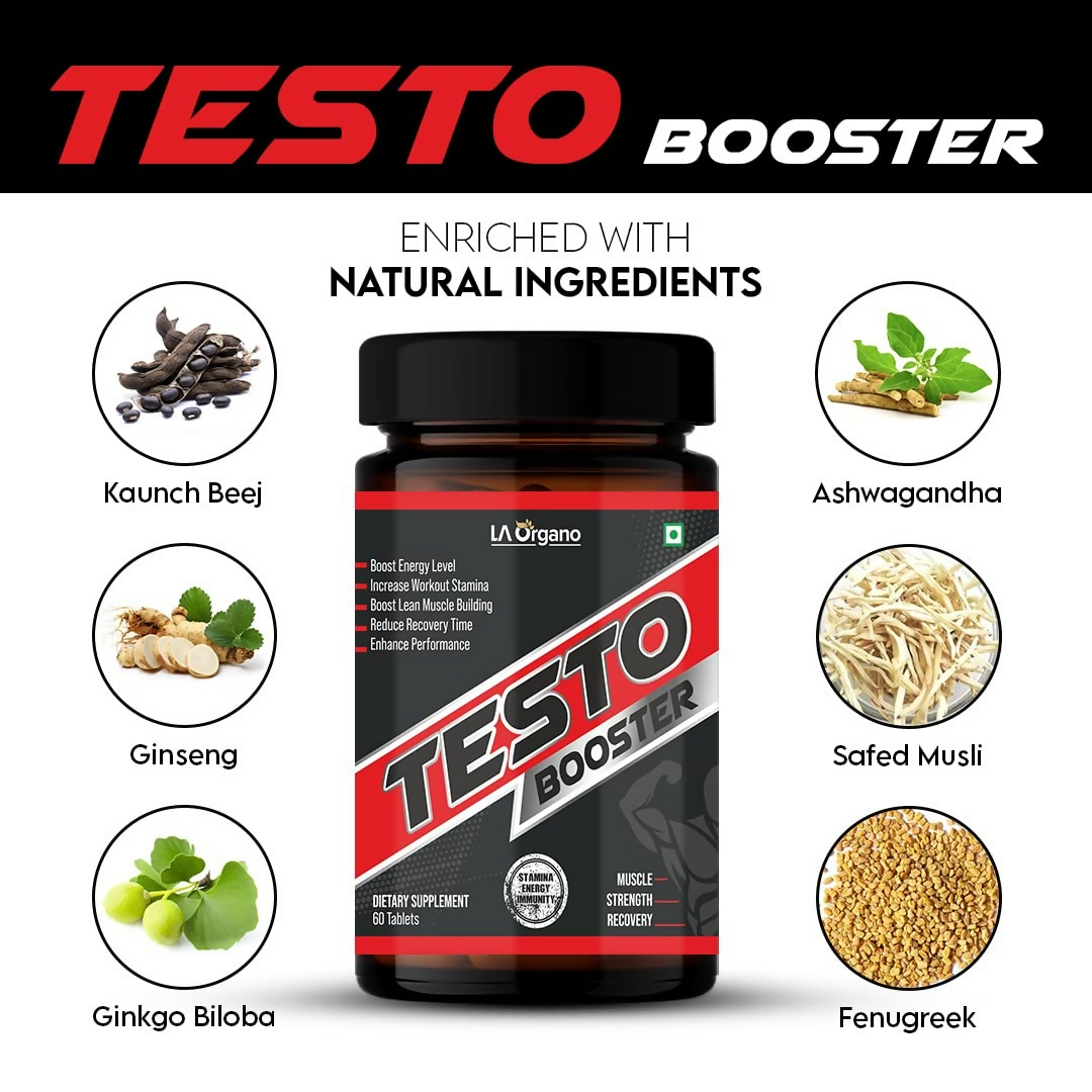 LA Organo Testo Booster Tablets | Swadesiicart