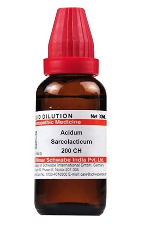 Dr. Willmar Schwabe India Acidum Sarcolacticum Dilution | Swadesiicart