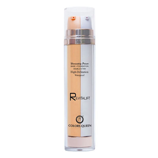 Colors Queen Revitalift Illuminating Primer Base + Foundation - 04 Beige | Swadesiicart