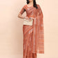 Shree Shyam Fashion Linen Cotton Rust Saree