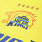 playR Men Sports Printed Polo Collar Dri-FIT CSK Fan 7 Dhoni T-shirt IPL, T20 | Swadesiicart