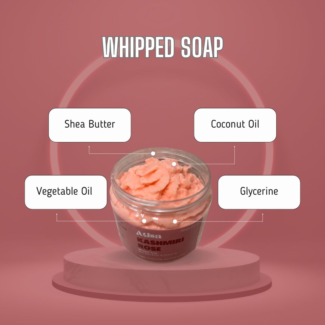 Atisa Kashmiri Rose Whipped Soap | Swadesiicart