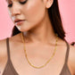 VOJ Women Gold-Polished Pipe Chain | Swadesiicart