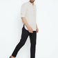 Even Apparels Beige Linen Linen Men's Kurta With Band Collar | Swadesiicart