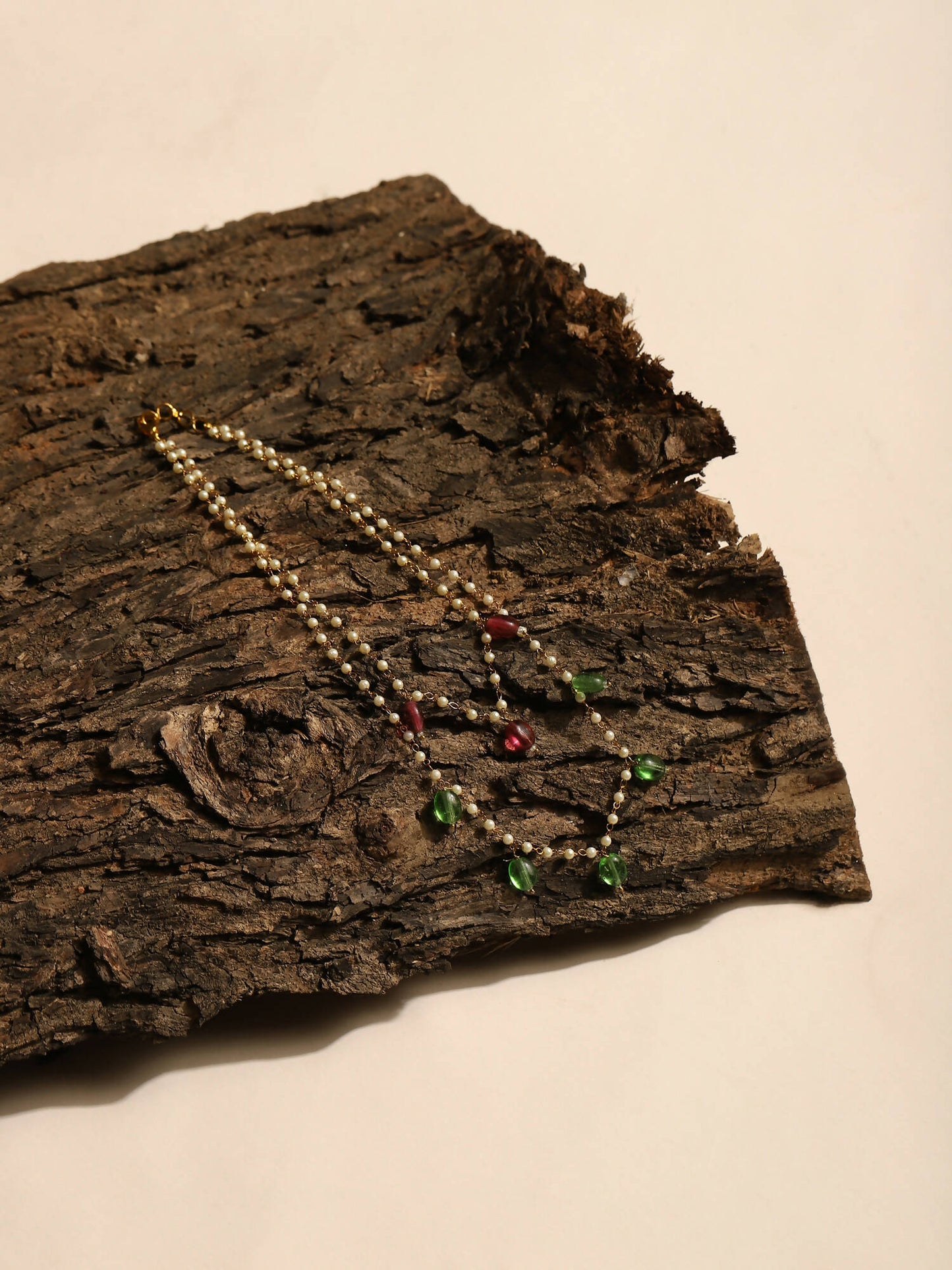 Women's Gold-Polished Necklace - Ruby Raang | Swadesiicart