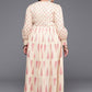 Ahalyaa Women's Traditional wear Ethnic Dress - Tan | Swadesiicart