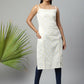 Ahalyaa Womens Off White Pure Cotton Printed Kurtas | Swadesiicart