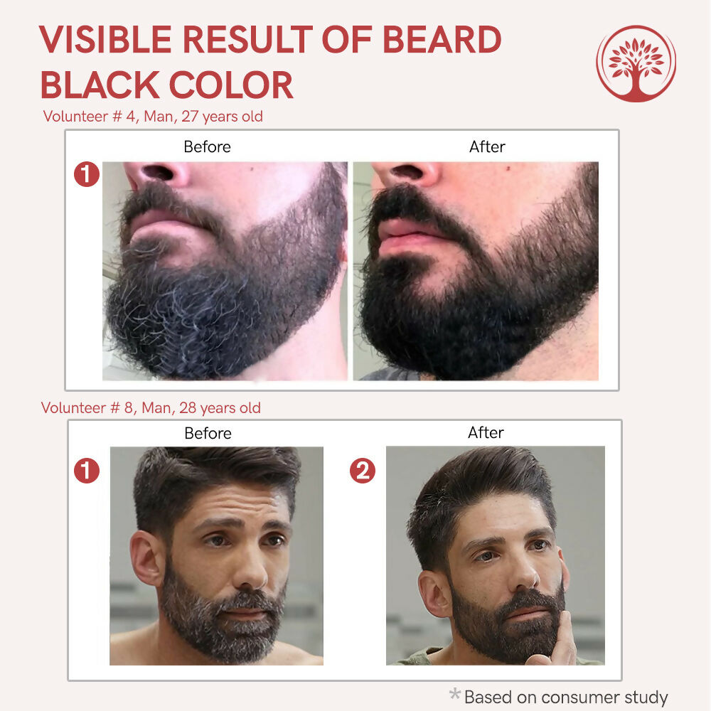 Ivory Natural Beard Black Color Organic - Instant Natural Plant Based Beard Color Powder | Swadesiicart