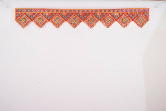 Kundan HandiKrafts Cloth Thoranna (Diamond Shape) - Aahana - The Bliss Store