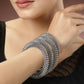 NVR Women's Set of 4 Silver-Plated German Silver Oxidised Bangles - NR Retail-NVR