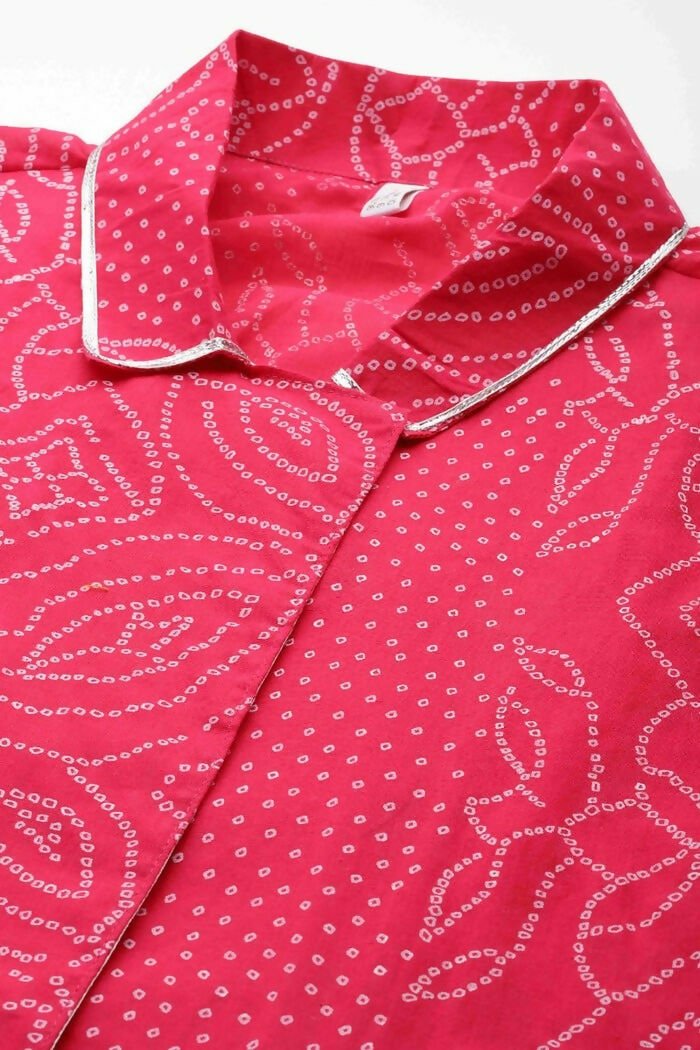 Ahalyaa Women's Traditional Wear Co-ods - Pink - Swadesiicart