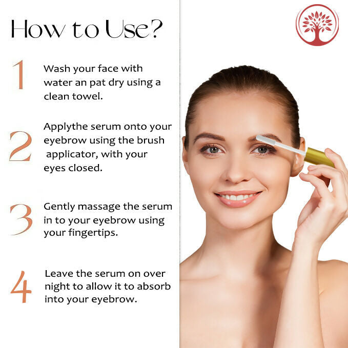 Ivory Natural Eyebrow Growth Serum - Lush Eyebrows For Both Men & Women | Swadesiicart
