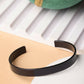 NVR Men Black Rhodium-Plated Stainless Steel Cuff Bracelet - Swadesiicart