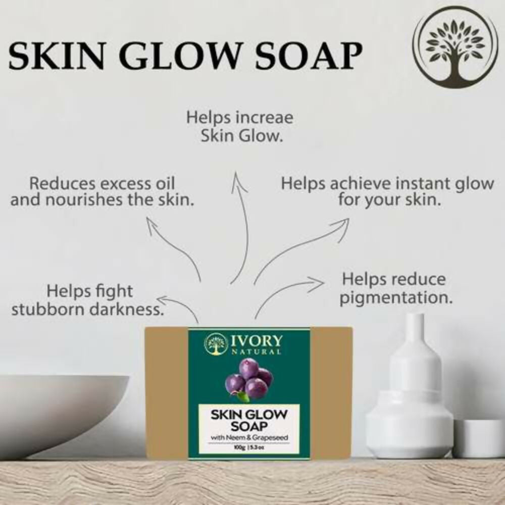 Ivory Natural Skin Glow Soap - Revitalizes, Moisturizes, And Natural Radiance | Swadesiicart