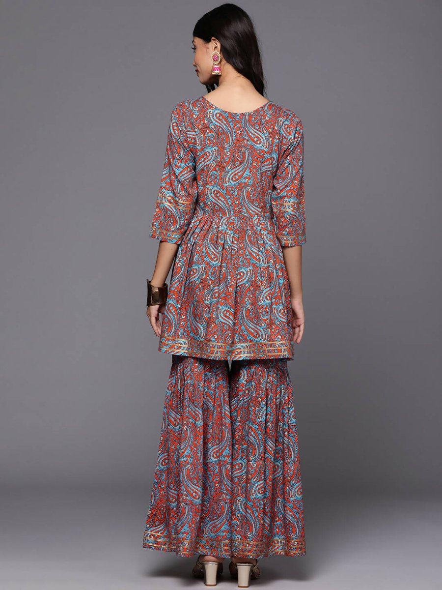 Ahalyaa Women's Traditional Wear Co-ods - Teal Blue