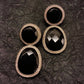 Smart Dangler With Rhino Stone Border Black Earrings For Women and Girls By House of Ree - House of Ree