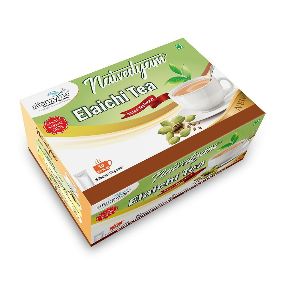Naivedyam Elaichi Instant Tea Premix Powder Sachets | Swadesiicart