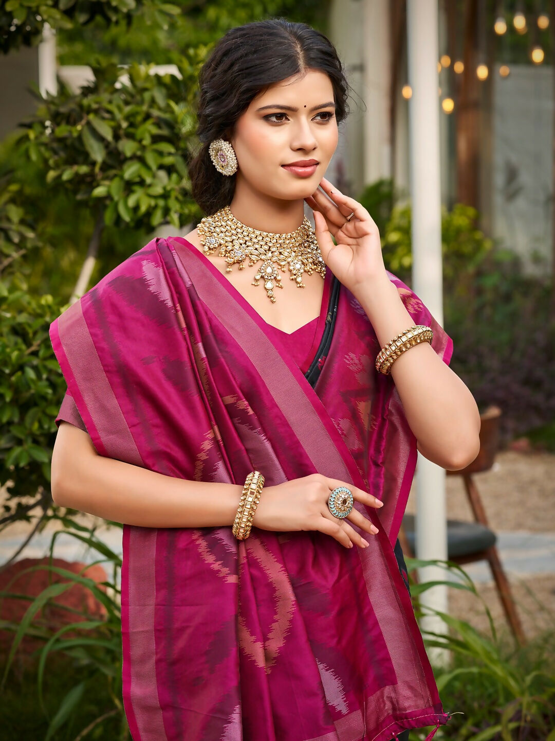 Shree Shyam Fashion Blue Soft Silk Saree